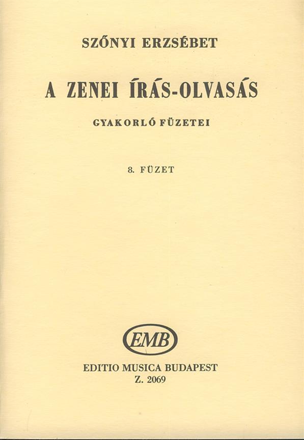 Szőnyi: A zenei írás-olvasás gyakorló füzetei 8