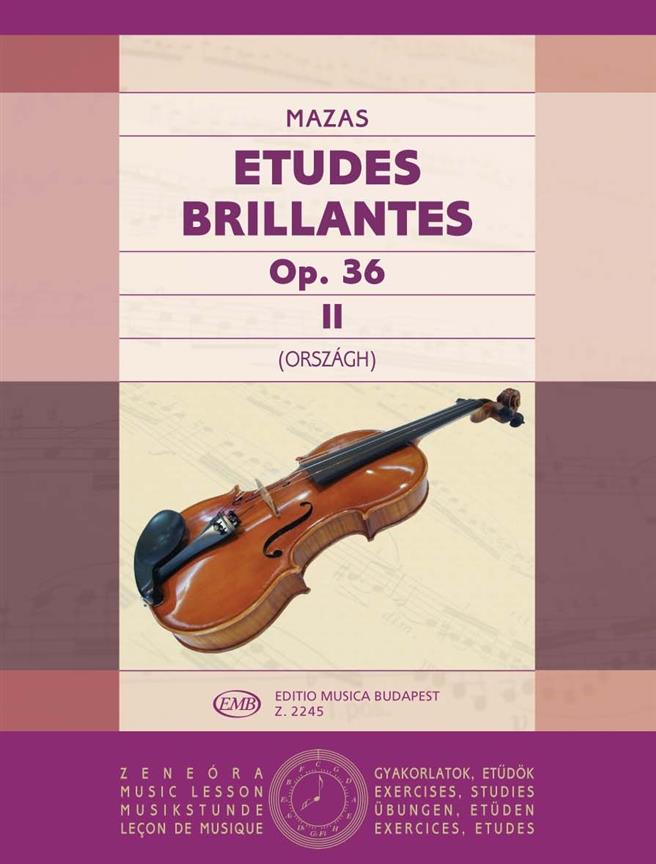 Mazas: Études brillantes 2 Op. 36