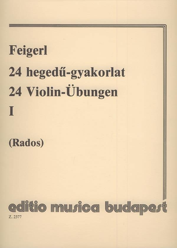 Feigerl: 24 Violin Exercises 1
