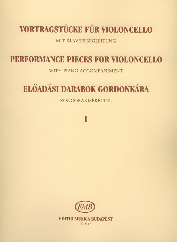 Csáth: Performancee Pieces for violoncello with piano accompaniment 1