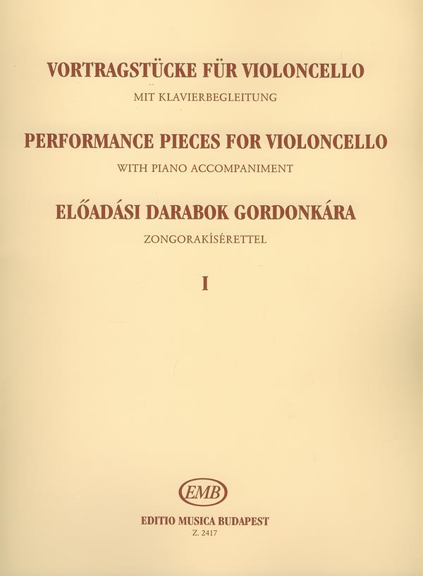 Csáth: Performancee Pieces for violoncello with piano accompaniment 1