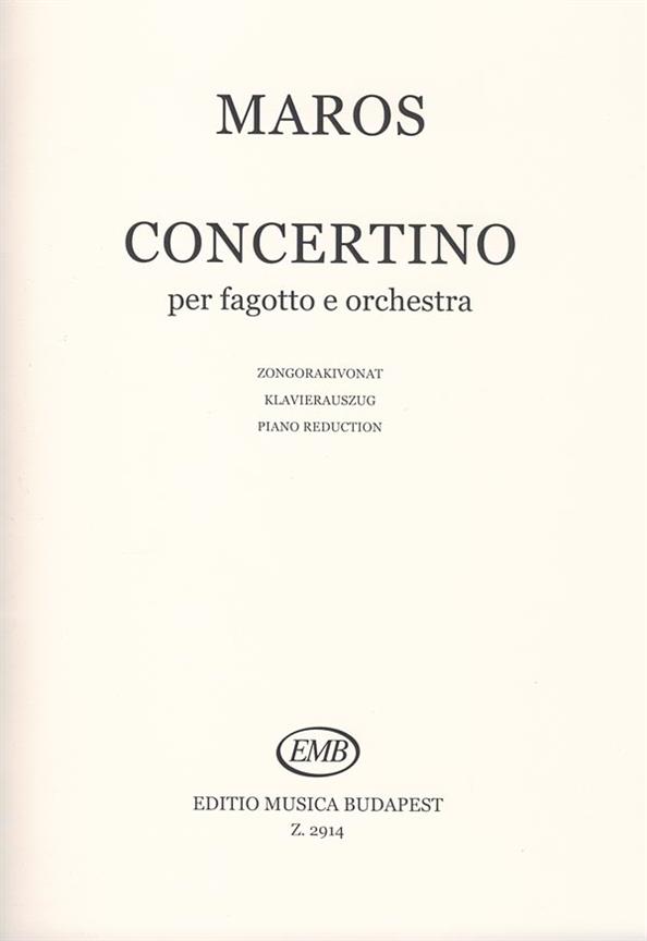 Maros: Concertino per fagotto e orchestra