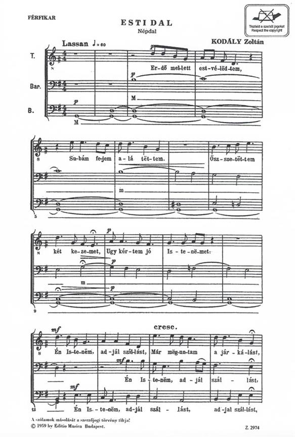 Kodály: Evening Song