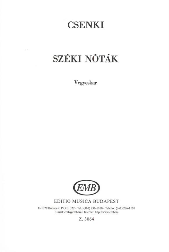 Csenki: Songs from Szék