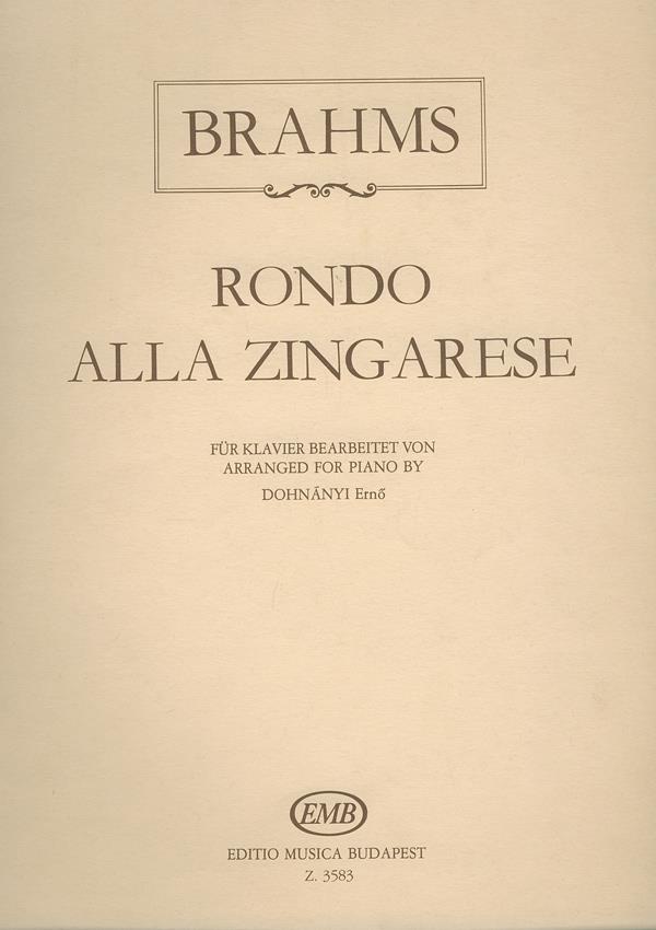 Johannes Brahms: Rondo alla zingarese (Piano)