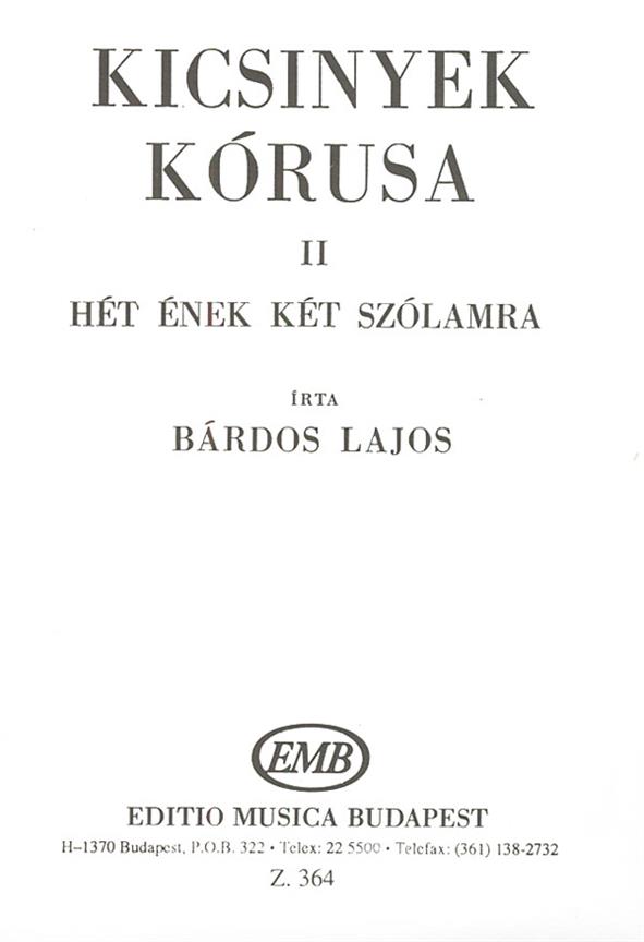 Bárdos: Kicsinyek kórusa 2