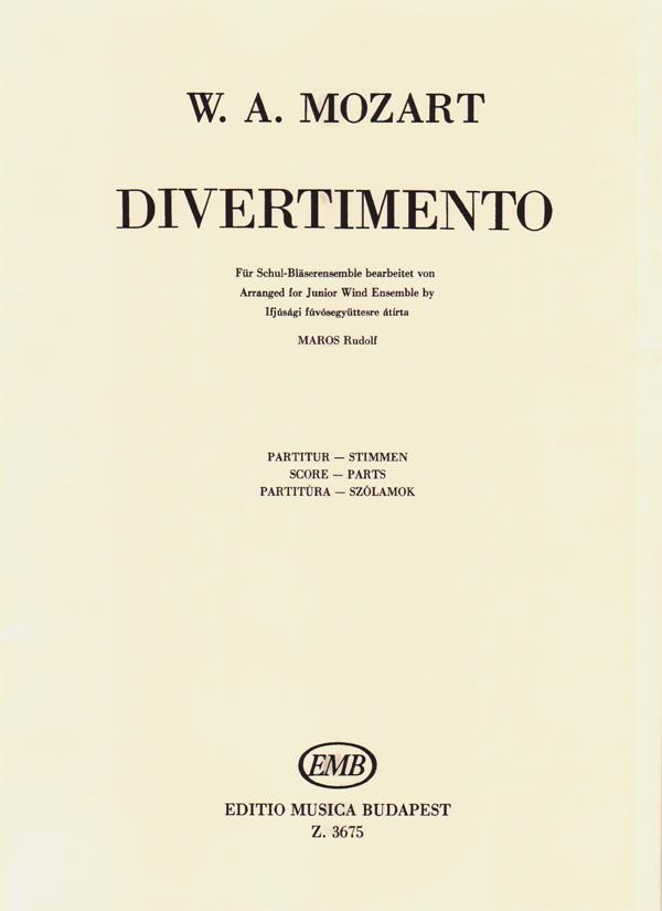 Mozart: Divertimento (K.V. 270) for Junior Wind Ensemble