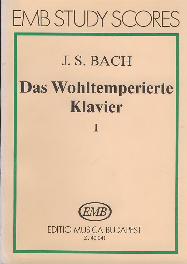 Bach: Das Wohltemperierte Klavier I, BWV 846-869