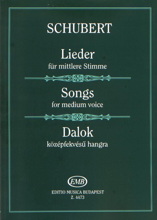 Schubert: Songs for medium voice