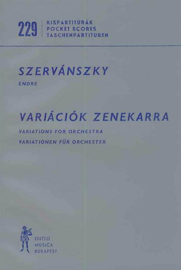 Szervánszky: Variations for Orchestra