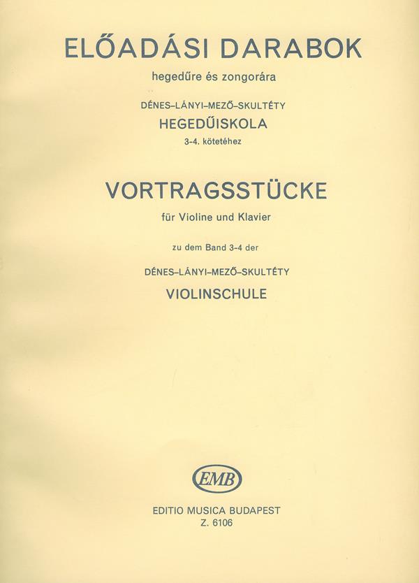 Performancee Pieces for Violin and piano