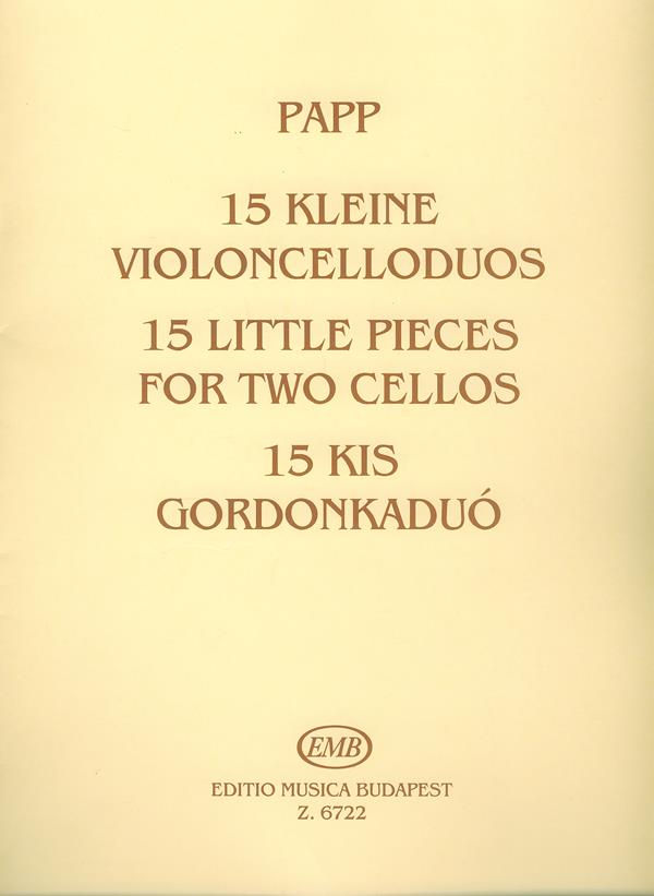 Lajos Papp: 15 kleine Violoncelloduos