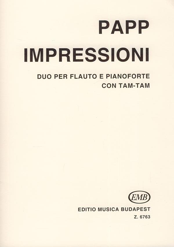 Lajos Papp: Impressioni  (Duo für Flöte Und Klavier mit Tam-Tam)