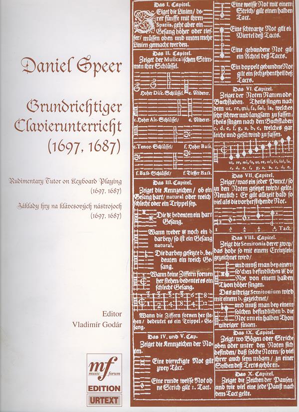 Daniel Georg Speer: Grundrichtiger Klavierunterricht (1697, 1687) MF 2