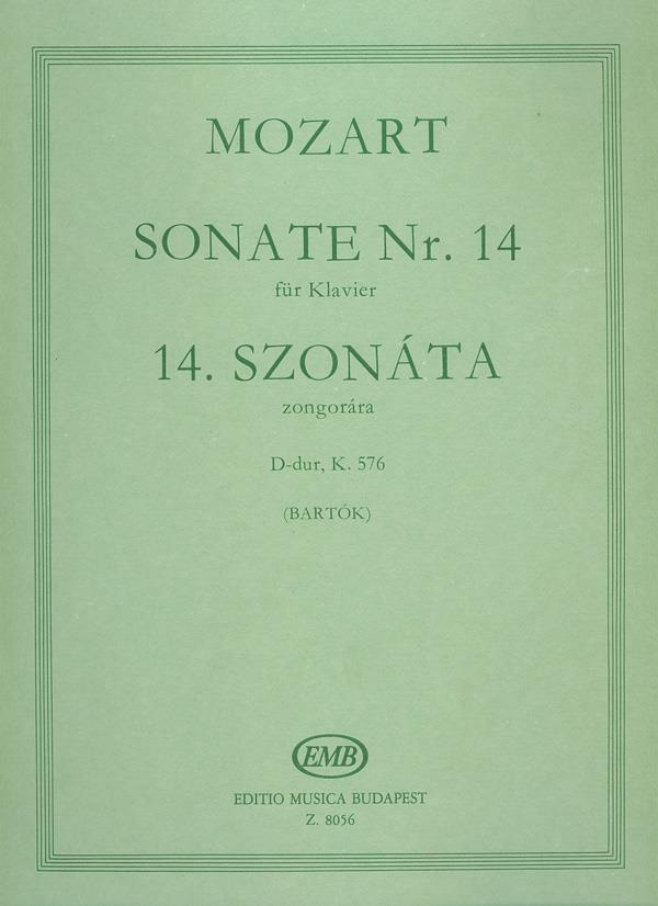 Wolfgang Amadeus Mozart: Sonate Nr. 14 D-Dur, KV 576