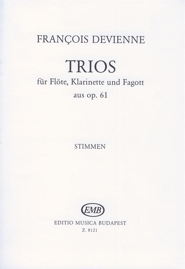 François Devienne: Trios Op. 61 (Für Flöte, Klarinette und Fagott)