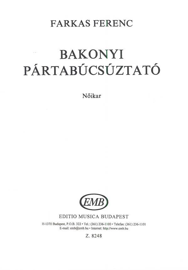 Bakonyi pártabúcsúztató