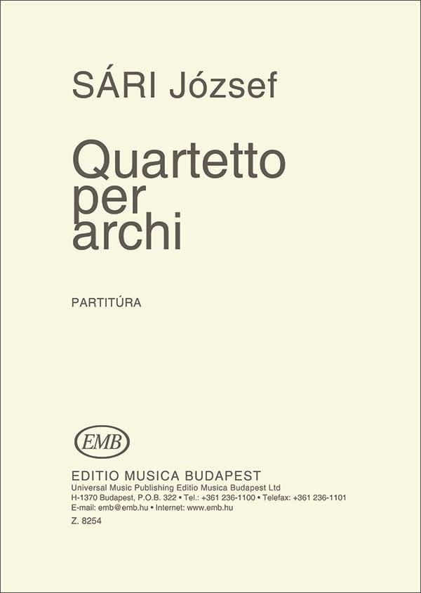 József Sári: Streichquartett