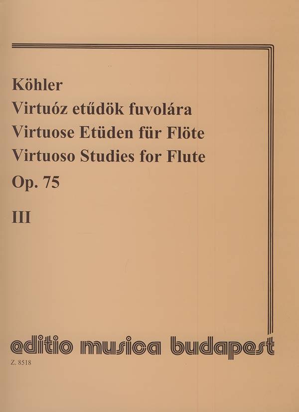 Ernesto Kohler: Virtuose Etüden Fur Flöte 3