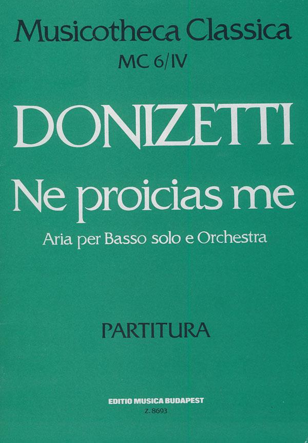 Gaetano Donizetti: Ne Procias Me Oratorium Score