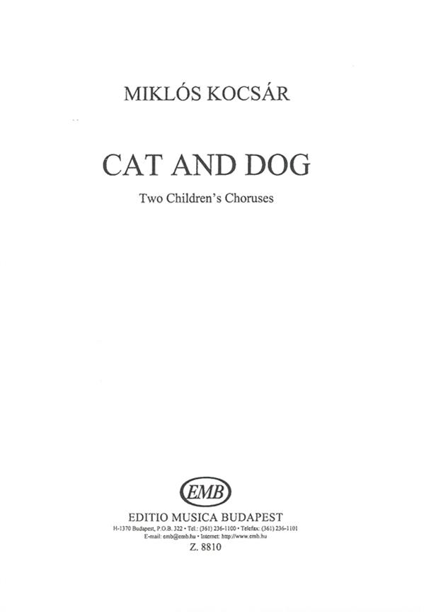 Kocsar Miklos: Cat and Dog für Kinderchor