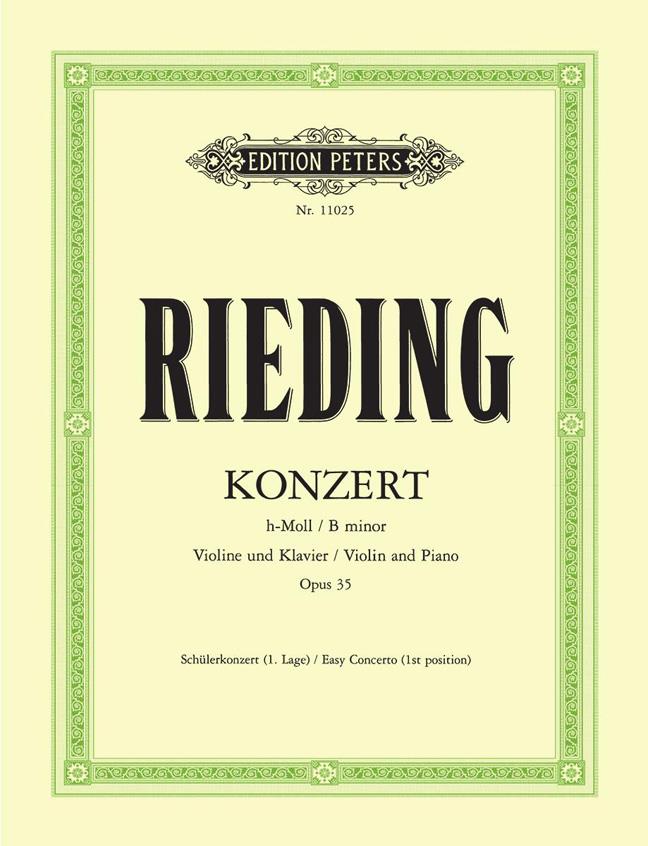 Oskar Rieding: Concerto In B minor Op.35 (Peters)