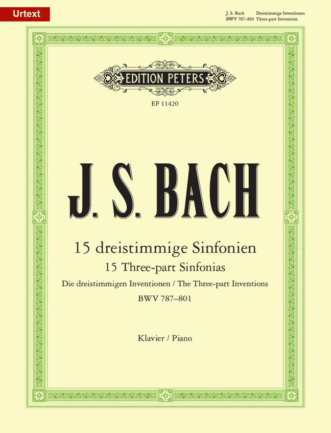 Bach: 15 Dreistimmige Inventionen (Sinfonien) Bwv 787-801