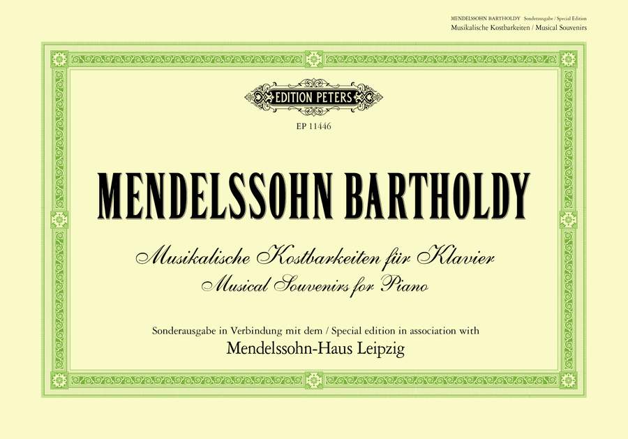 Mendelssohn-Bartholdy:Musical Souvenirs for Piano