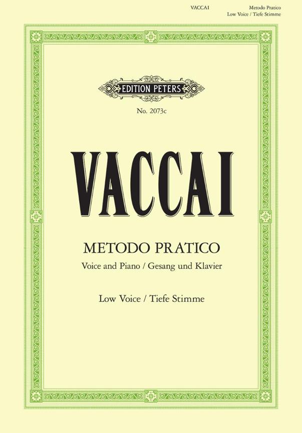 Vaccai: Metodo Pratico di Canto Italiano (Alt/Tenor/Tiefe)