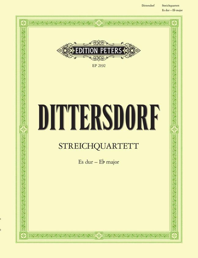 Carl Ditters von Dittersdorf: String Quartet in E flat