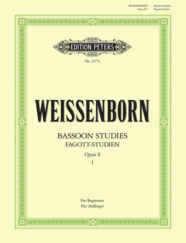 Weissenborn: Fagottstudien 1 Op.8 - Bassoon Studies 1