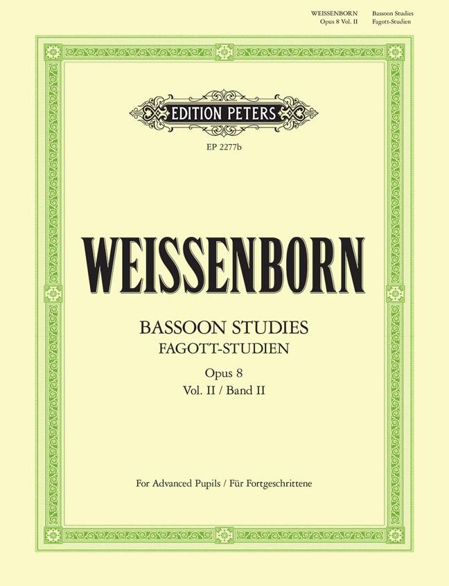 Weissenborn: Fagottstudien 2 Op.8 - Bassoon Studies 2