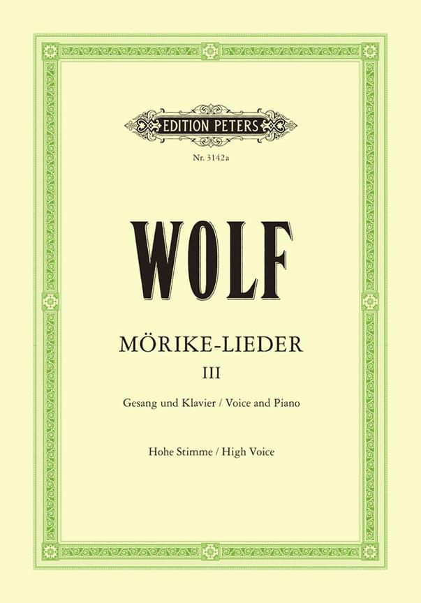 Hugo Wolf: Morike Lieder 3  Hoog