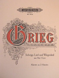 Edvard Grieg: Solveigs Lied Wiegenlied aus Peer Gynt Op. 23