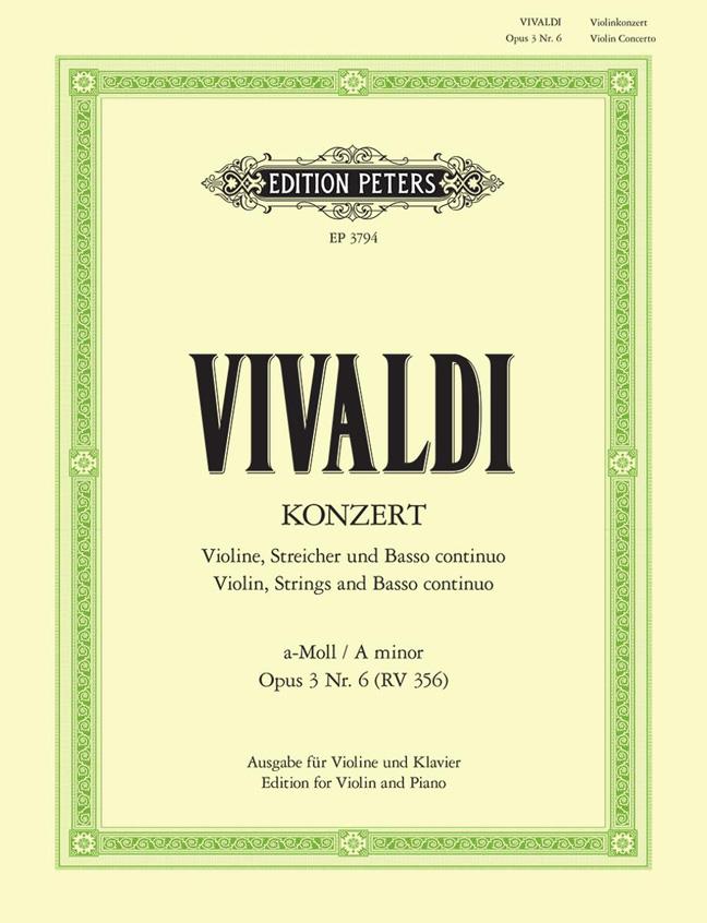 Vivaldi: Konzert a-Moll op.3 Nr. 6 RV 356
