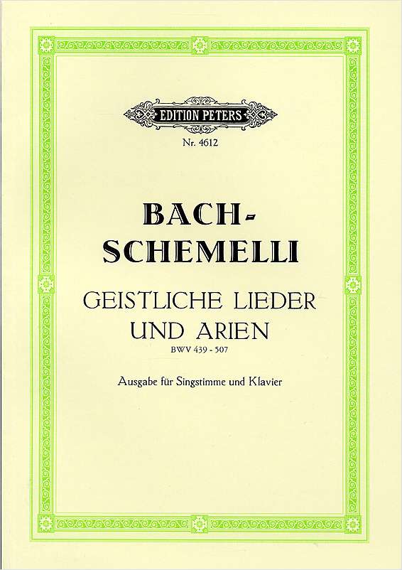 Bach: 69 Geistliche Lieder und Arien (Schemelli)