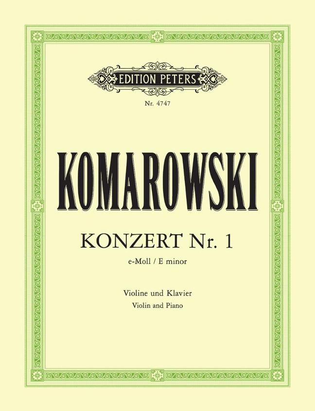 Komarowski  Konzert Nr. 1 eMoll/E minor