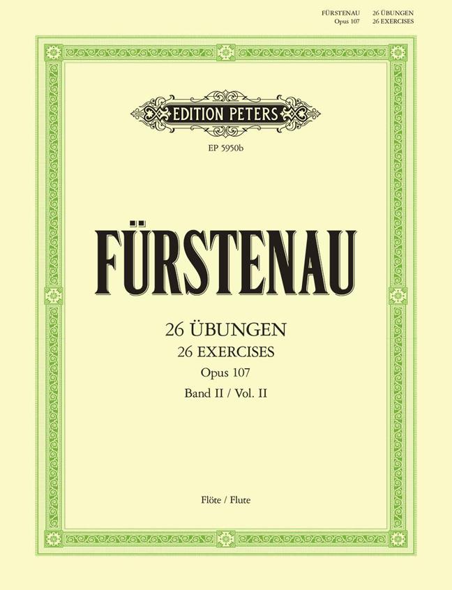 Firstenau: 26 Übungen Fur Flöte, Band 2 op. 107 -Kreuz-Tonarten