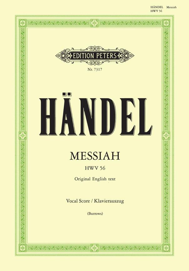 Handel: Messiah HWV 56 (Burrows - Engelse Versie Edition Peters)