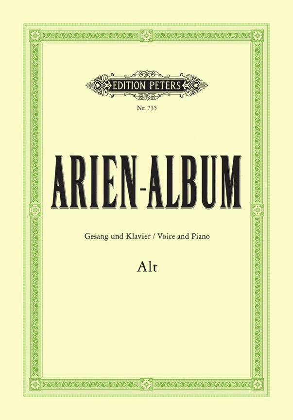 Aria Album for Contralto - ArienAlbum: Berühmte Arien fuer Alt - Aria Album: Beroemde Aria's voor Alt (Peters)