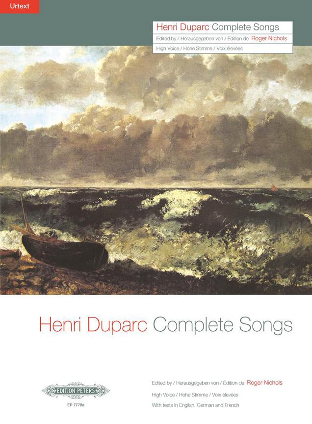Duparc: Complete Songs (Sämtliche Lieder)