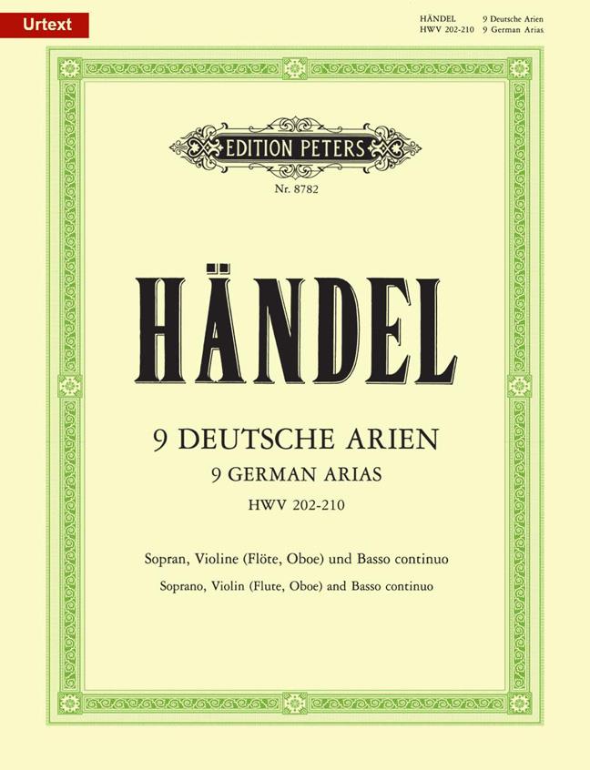 Handel: 9 Deutsche Arien Hwv 202-210