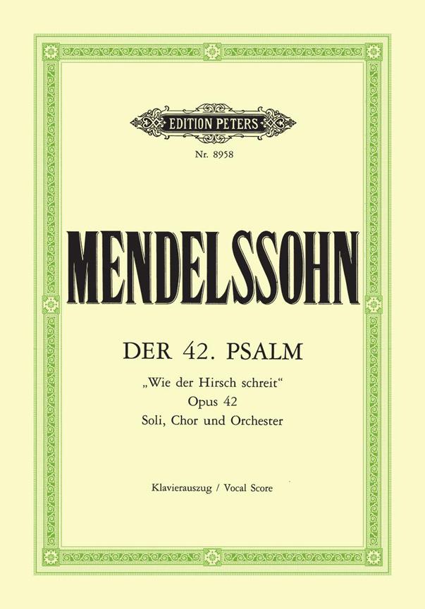 Mendelssohn: Wie der Hirsch Psalm 42 (Klavierauszug)