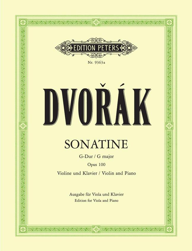 Dvorak: Sonatine in G Op.100 For Viola