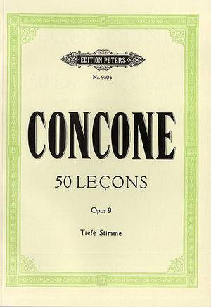Giuseppe Concone: 50 Lecons Op. 9
