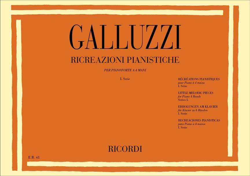 Galluzzi: Ricreazioni pianistiche Vol.1 14 Pieces