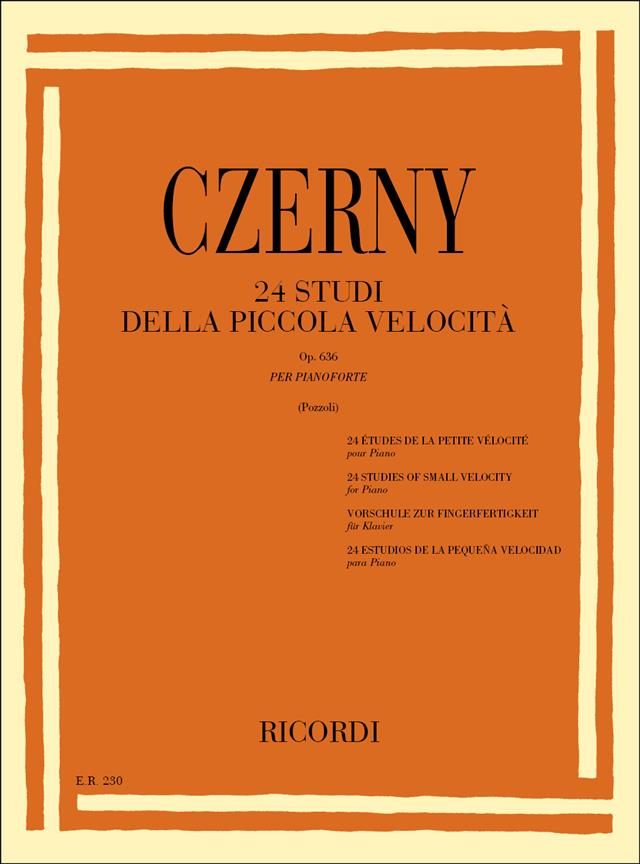 Czerny: 24 Studi Della Piccola Velocita Op. 636