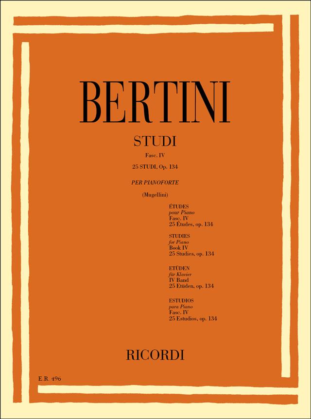 Bertini: 25 Studies Op. 134
