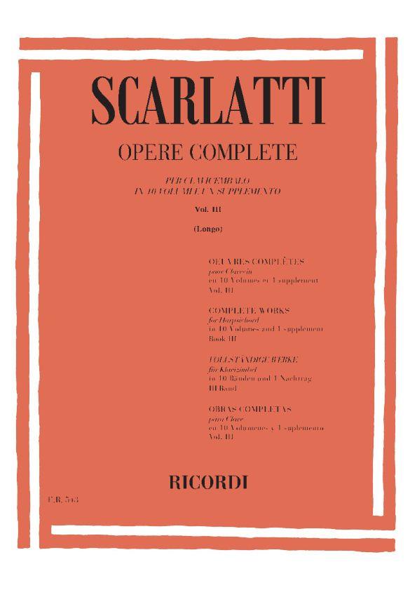 Scarlatti: Sonatas Vol.3: L101-L150 (Opere complete)