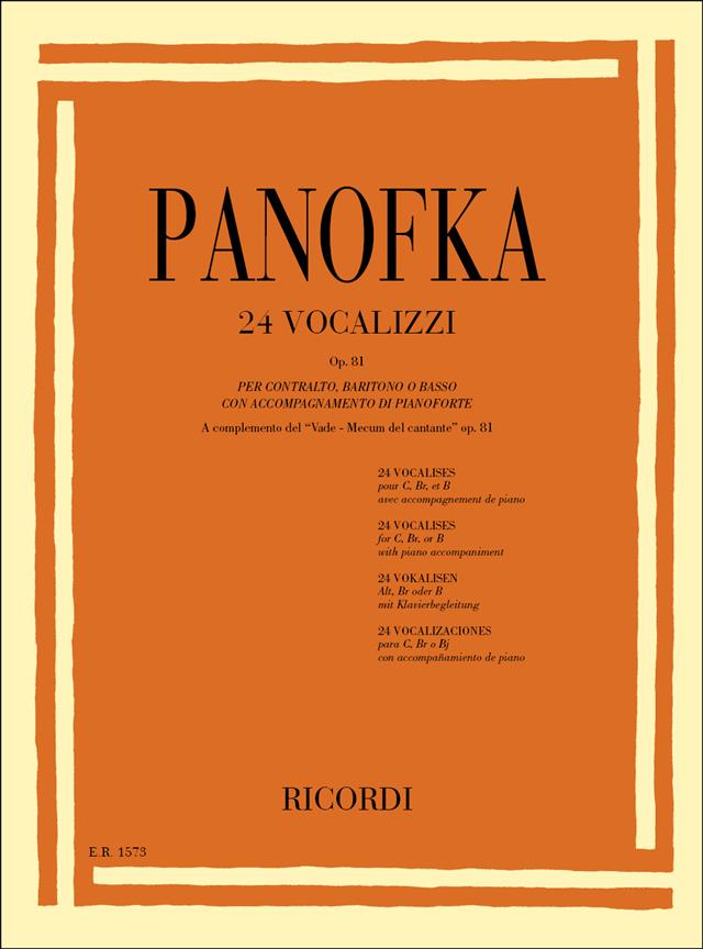 Panofka: 24 Vocalizzi Op. 81
